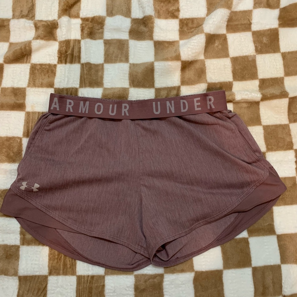 Under Armour Brown Athletic Shorts Lightweight Performance